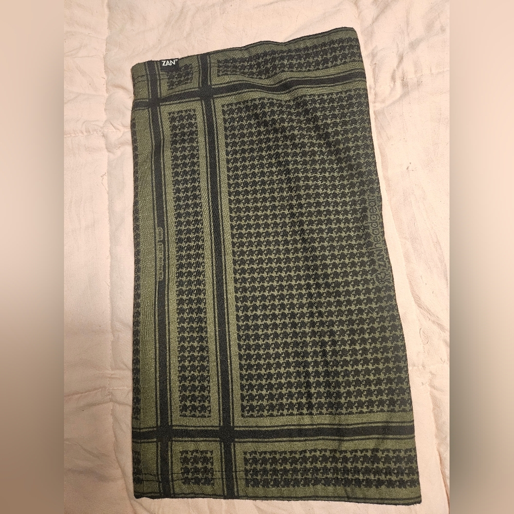 OD Green Shemagh Fleece Lined Neck Gaiter Scarf Winter Tactical Cold Weather